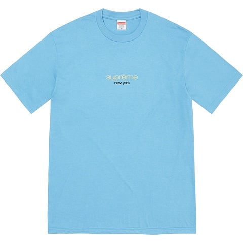 Supreme Classic Logo Tee - Light Slate
