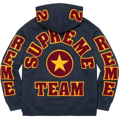 Supreme Team Chenille Hooded Sweatshirt - Supreme