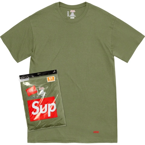 Supreme Supreme®/Hanes® Tagless Tees (2 Pack) - Olive