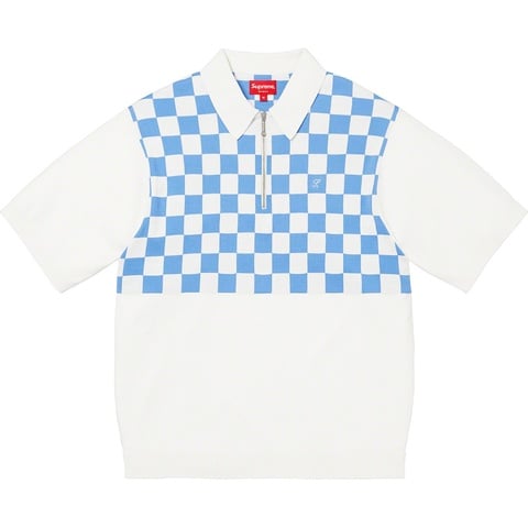 Checkerboard Zip Polo - spring/summer 2022 - Supreme