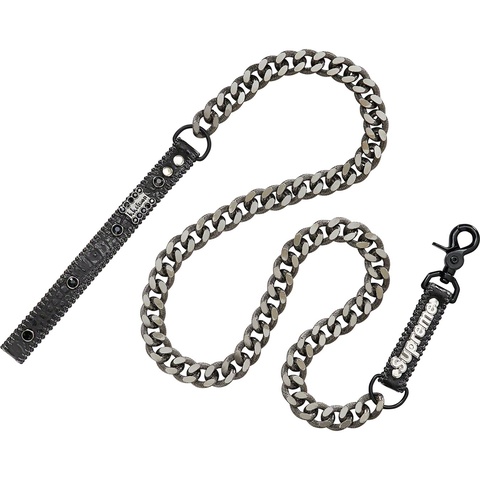 Supreme Supreme®/B.B. Simon® Studded Dog Leash - Black