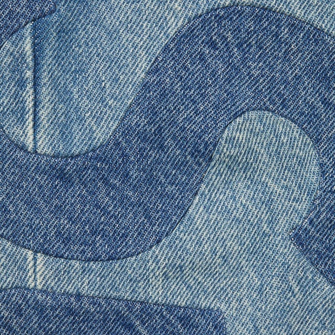 Supreme Inset Logo Jean - Washed Blue