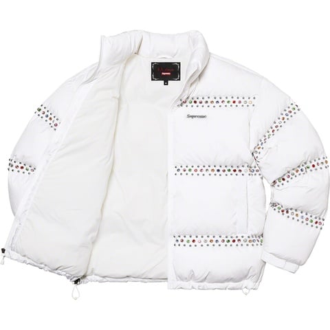 Supreme Supreme®/B.B. Simon® Studded Puffer Jacket - White