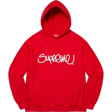 トップス Supreme Raised Handstyle Hooded TA2348 Raised Handstyle Hooded Sweatshirt - Supreme