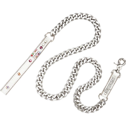Supreme Supreme®/B.B. Simon® Studded Dog Leash - White