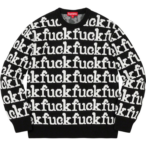 Fuck Sweater - spring/summer 2022 - Supreme