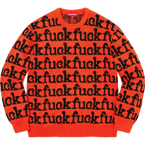 Supreme Fuck Sweater - Orange