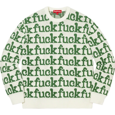 Fuck Sweater - spring/summer 2022 - Supreme