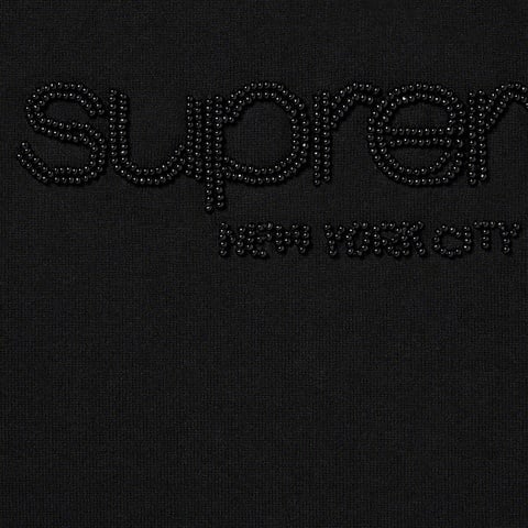 Supreme Beaded Logo S/S Top - Black
