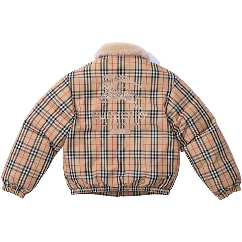 Supreme Supreme®/Burberry®Shearling Collar Down Puffer Jacket - Colorway