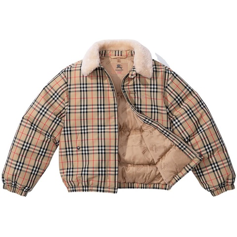 Supreme Supreme®/Burberry®Shearling Collar Down Puffer Jacket - Colorway