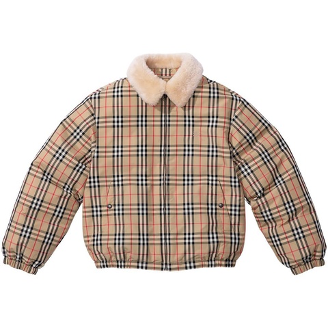 Supreme Supreme®/Burberry®Shearling Collar Down Puffer Jacket - Colorway