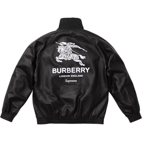 Supreme *Burberry exclusive* Supreme®/Burberry® Leather Track Jacket - Colorway