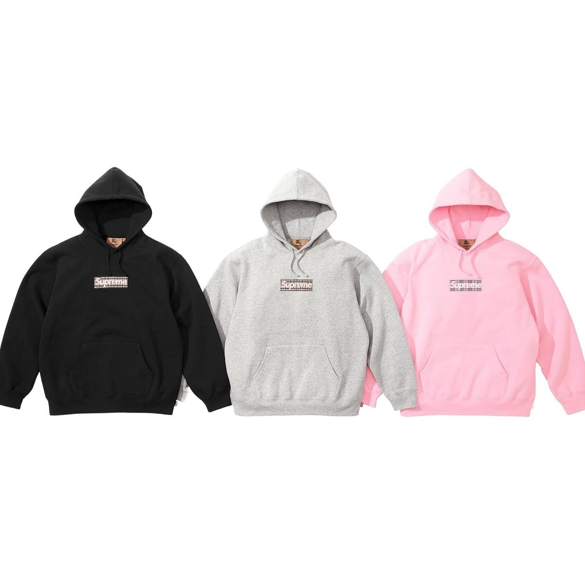 Supreme®/Burberry® Box Logo Hooded Sweatshirt - SupremeCommunity