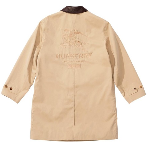 Supreme®/Burberry® Leather Collar Trench - Supreme
