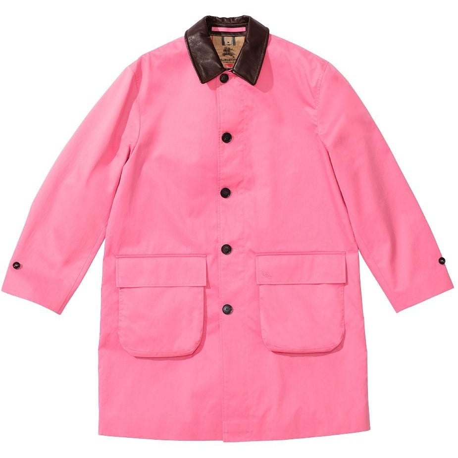 Supreme Supreme Burberry Leather Collar Trench (SS22) - $998