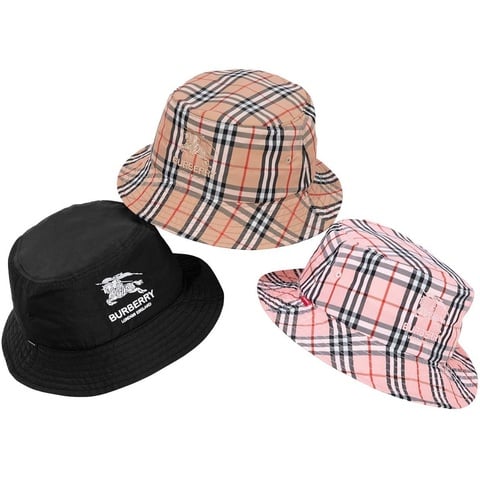 supreme burberry Crusher pink バケットハット Supreme®/Burberry® Crusher - spring/summer 2022 - Supreme