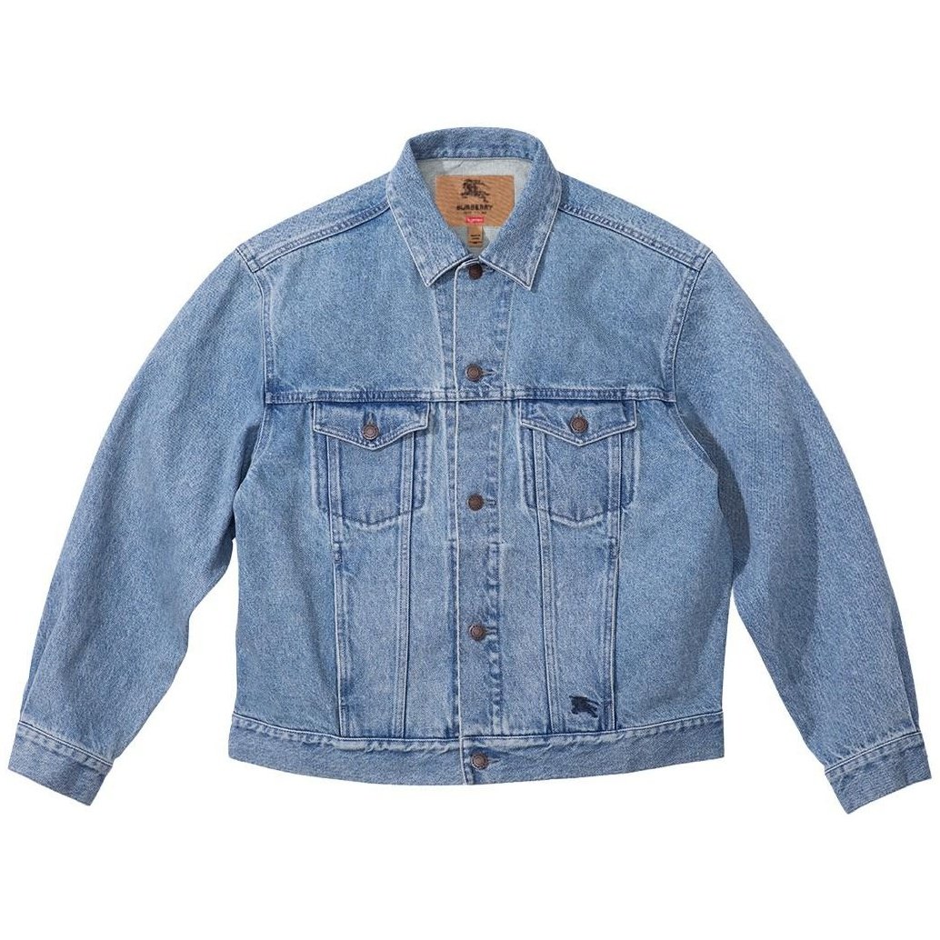 Supreme Supreme Burberry Denim Trucker Jacket (SS22) - $298