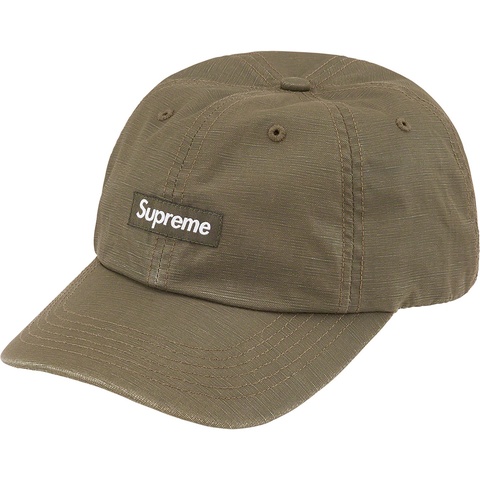 Supreme Small Box Coated Linen 6-Panel - Olive