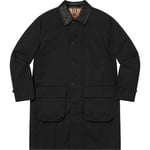 Supreme Supreme Burberry Leather Collar Trench (SS22) - Black