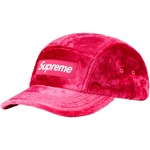 Supreme Crushed Velvet Camp Cap (SS22) - Pink
