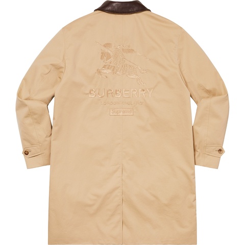 Supreme Supreme®/Burberry® Leather Collar Trench - Beige