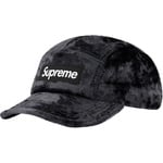 Supreme Crushed Velvet Camp Cap (SS22) - Black