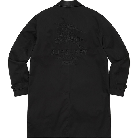 Supreme Supreme®/Burberry® Leather Collar Trench - Black