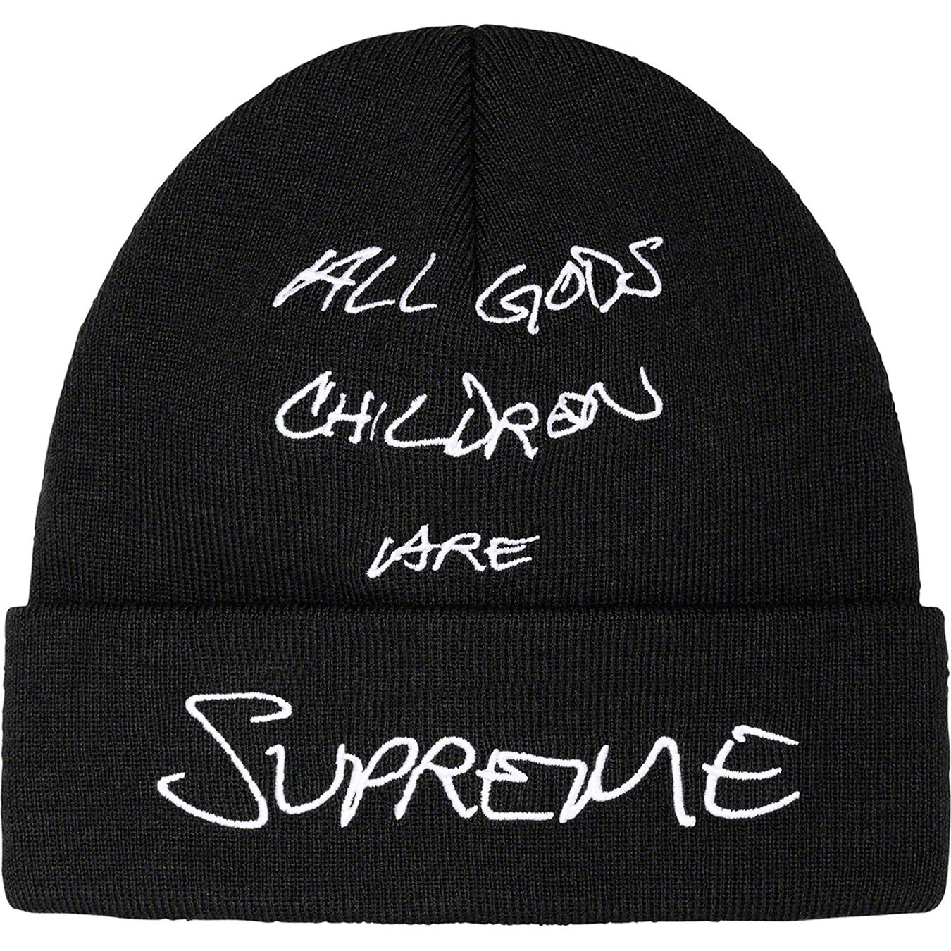 帽子 Supreme God's Children Beanie black Supreme God's Children Beanie black