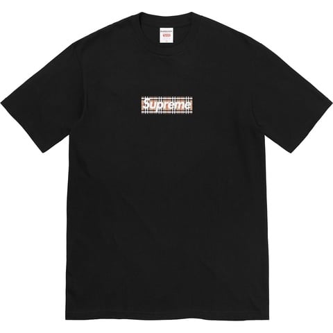 Supreme Supreme®/Burberry® Box Logo Tee - Black