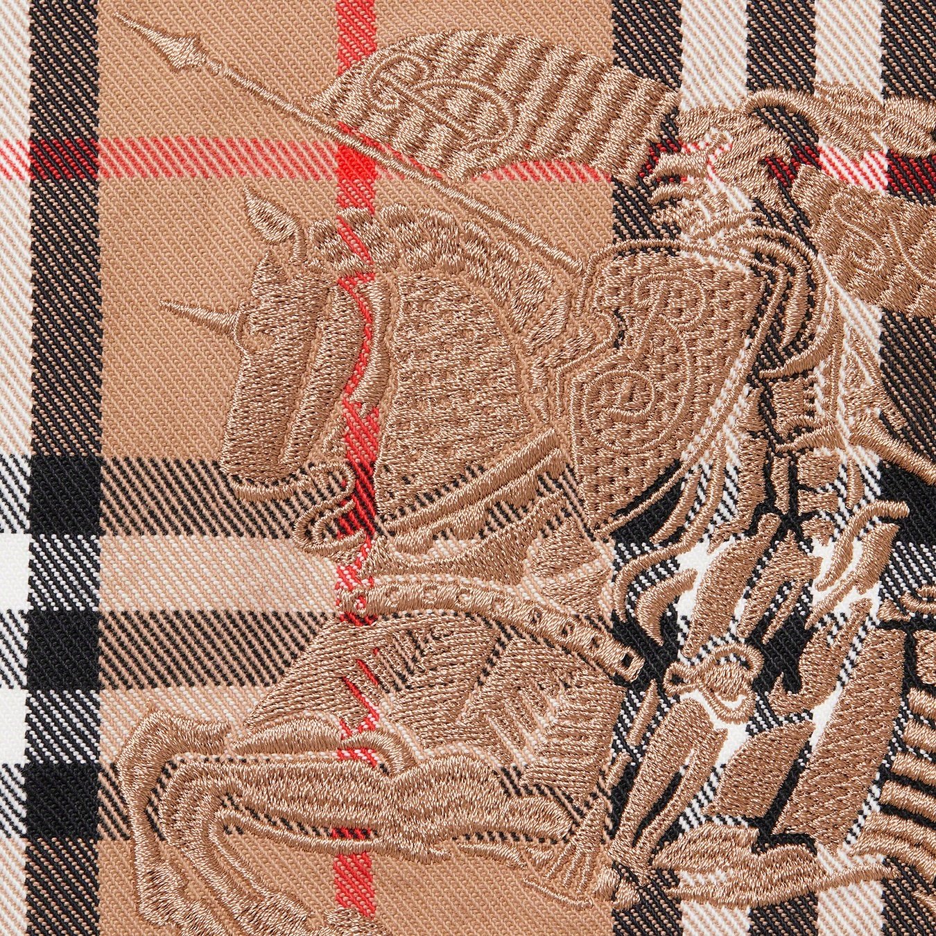 Supreme Supreme Burberry Denim Trucker Jacket (SS22) - Beige - $298