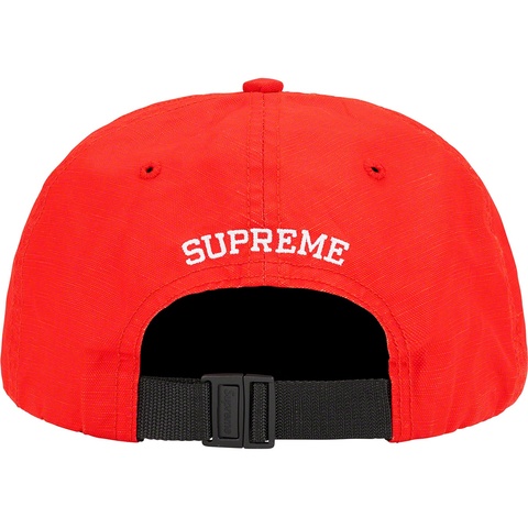 Supreme Small Box Coated Linen 6-Panel - Red