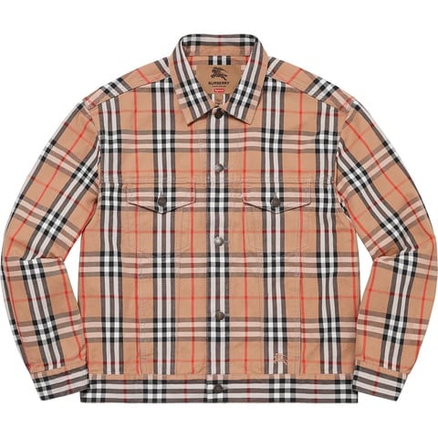 Supreme Supreme®/Burberry® Denim Trucker Jacket - Beige