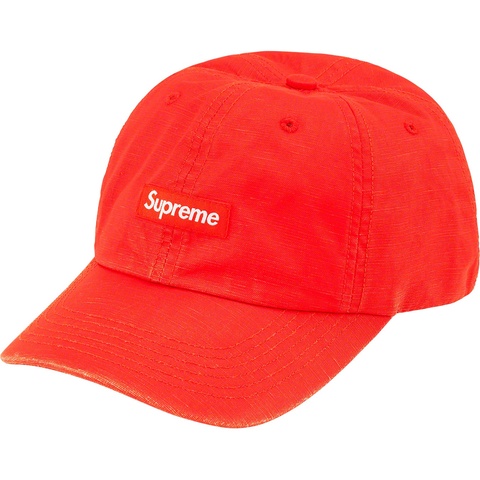 Supreme Small Box Coated Linen 6-Panel - Red