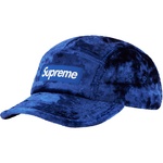 Supreme Crushed Velvet Camp Cap (SS22) - Royal