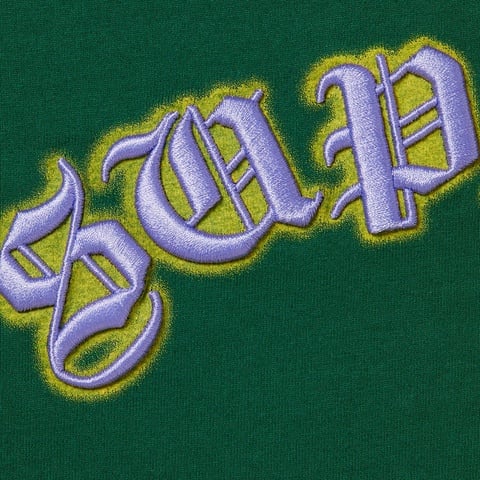 Supreme Old English Glow S/S Top - Dark Green