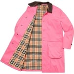 Supreme Supreme Burberry Leather Collar Trench (SS22) - Pink