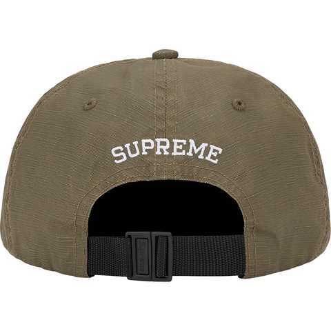 Supreme Small Box Coated Linen 6-Panel - Olive