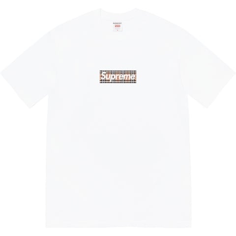 Supreme Supreme®/Burberry® Box Logo Tee - White