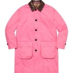 Supreme Supreme Burberry Leather Collar Trench (SS22) - Pink