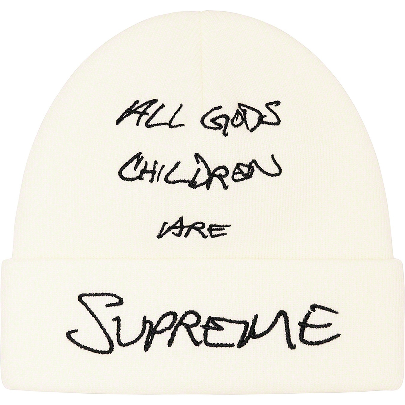 Supreme God's Children Beanie (SS22) - Natural - $40
