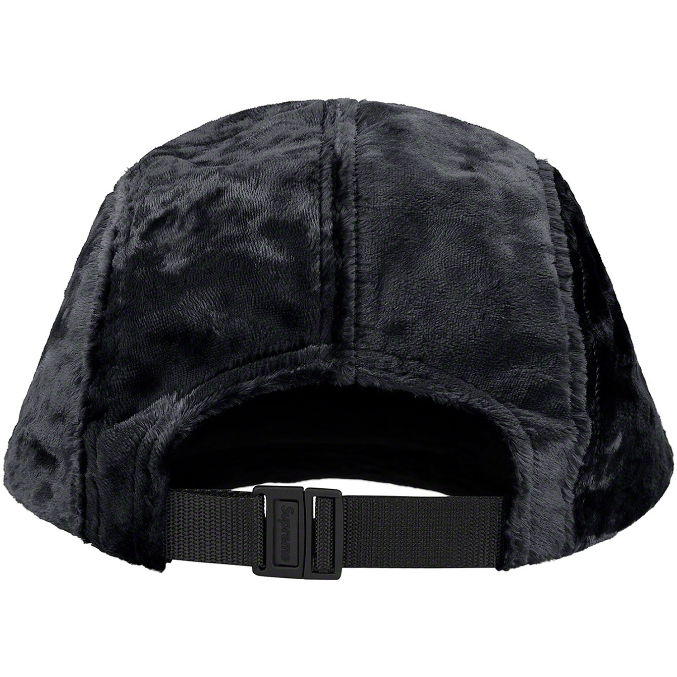 Supreme Crushed Velvet Camp Cap (SS22) - Black - $54