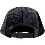 Supreme Crushed Velvet Camp Cap (SS22) - Black