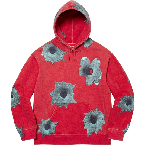 Supreme Nate Lowman Hooded Sweatshirt - Red