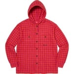 Supreme Mini Plaid Hooded Shirt (SS22) - Pink