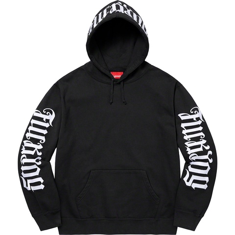 Supreme Ambigram Hooded Sweatshirt - Black