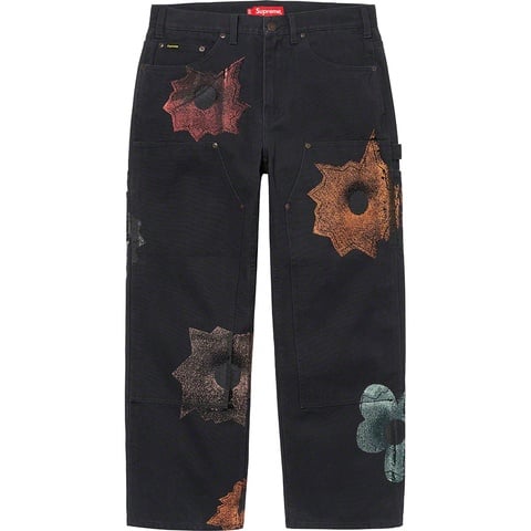 Supreme Nate Lowman Double Knee Painter Pant - Black