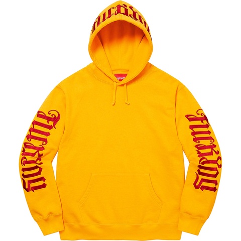 Supreme Ambigram Hooded Sweatshirt - Bright Gold