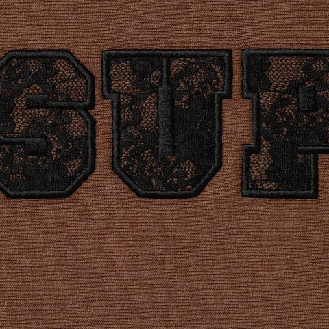 Supreme Lace Hooded Sweatshirt - Dark Brown