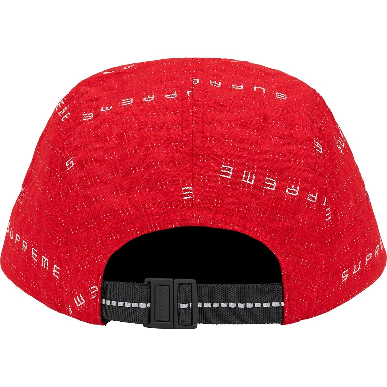Supreme Stitch Jacquard Camp Cap (SS22) - Red - $48